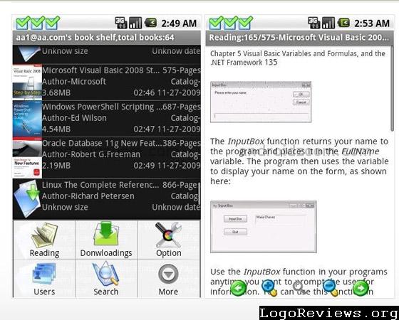google android ebook reader